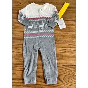 NEW NWT PJ Salvage Baby Boys Fair Isle Romper Outfit Sz 3-6 Months